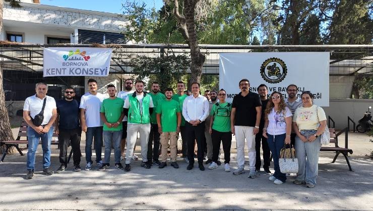 Bornova’da Moto Kuryeler buluşması