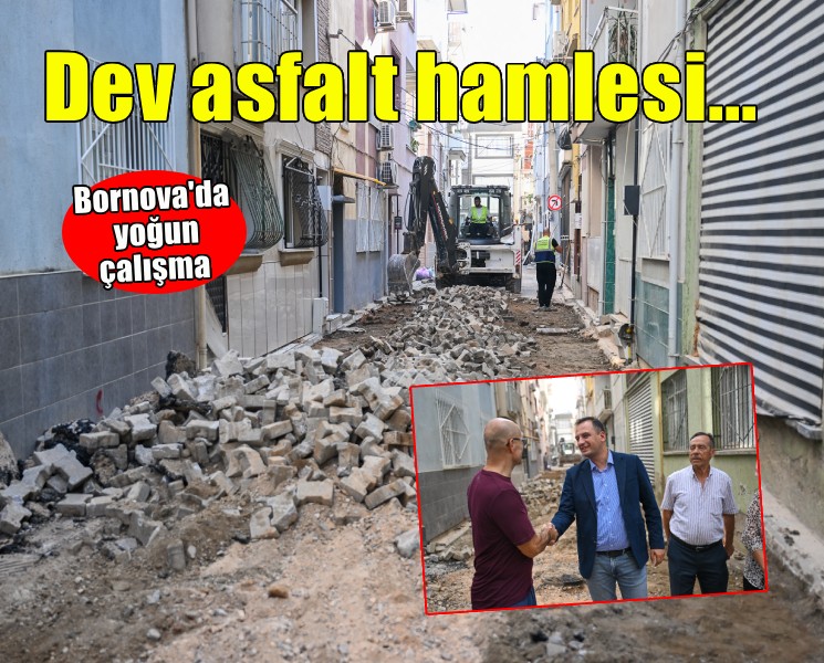 Bornova’da dev asfalt hamlesi