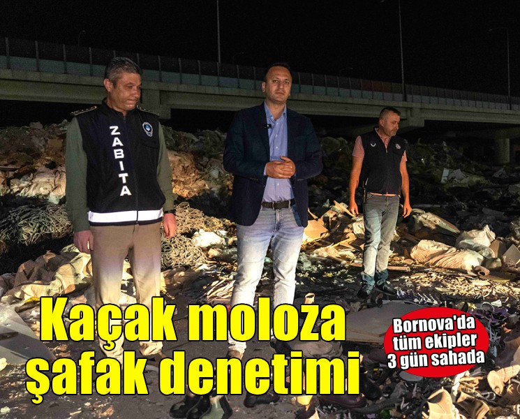 Bornova’da kaçak moloz seferberliği