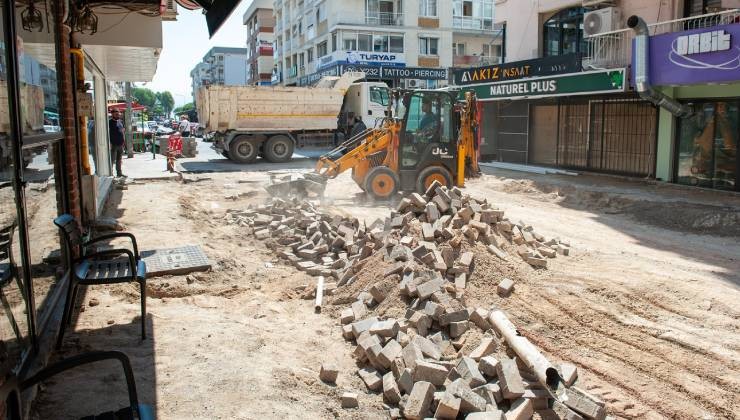 Bostanlı Cemal Bülbül Sokak’ta yenileme hamlesi başladı