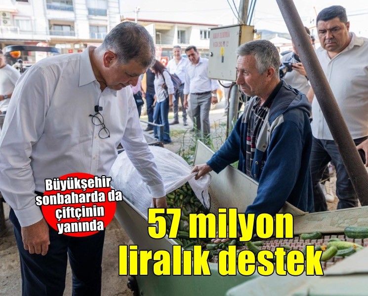Büyükşehir’den çiftçiye sonbahar destekleri