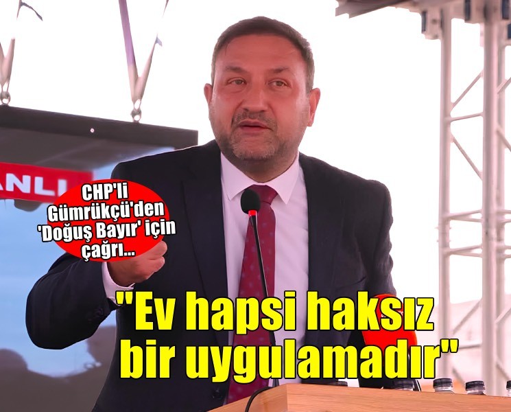 CHP'li Gümrükçü'den 'Doğuş Bayır' için çağrı: 'Ev hapsi haksız bir uygulamadır'