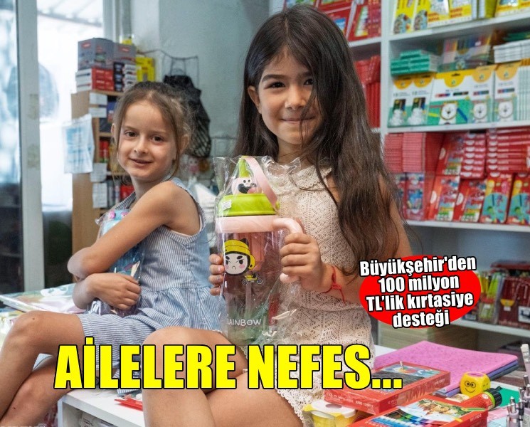Çocuklara kırtasiye desteği, ailelere nefes