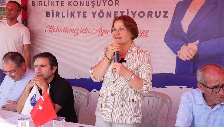 Didim Belediyesi Mahallemiz İçin Aynı Masadayız buluşmasında Efeler Mahallesi'nde