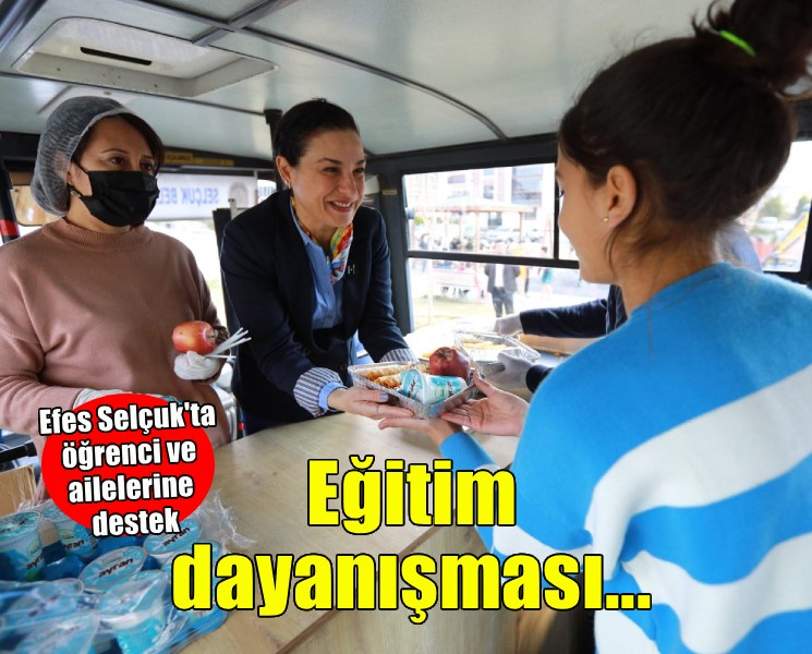 Efes Selçuk'ta öğrenci ve ailelerine destek