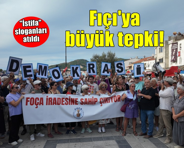 Foça'da Fıçı'ya büyük tepki...