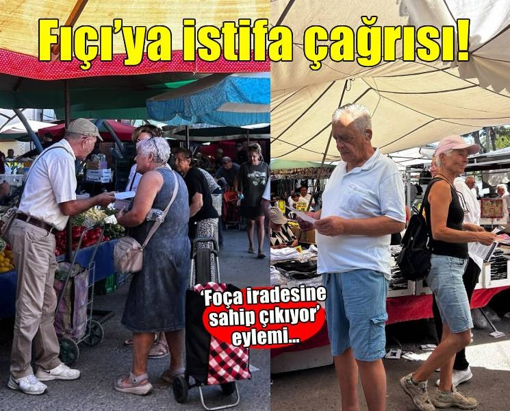 ‘Foça iradesine sahip çıkıyor’ eylemi… Fıçı’ya istifa çağrısı!