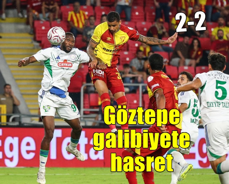 Göztepe evinde Rizespor'u geçemedi