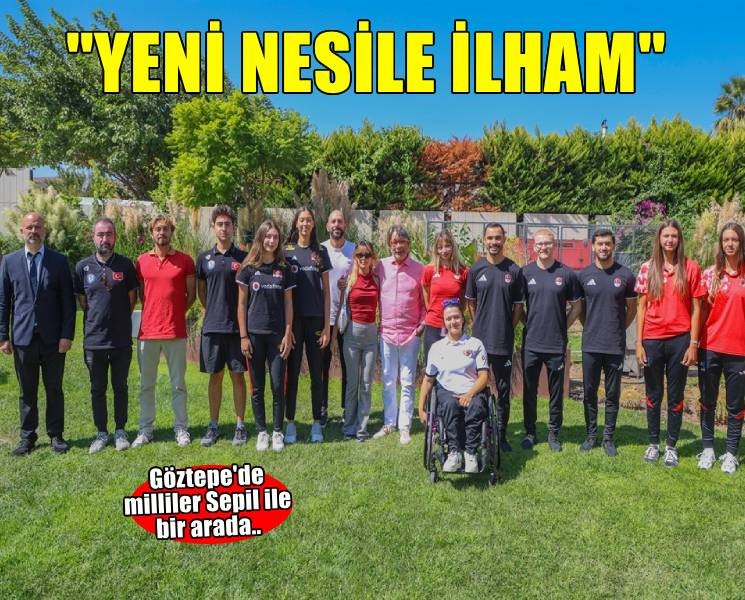 Göztepeli milli sporcular Onursal Başkan Mehmet Sepil'le buluştu