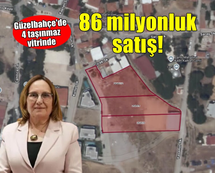 Güzelbahçe Belediyesi'nden 86 milyonluk satış!