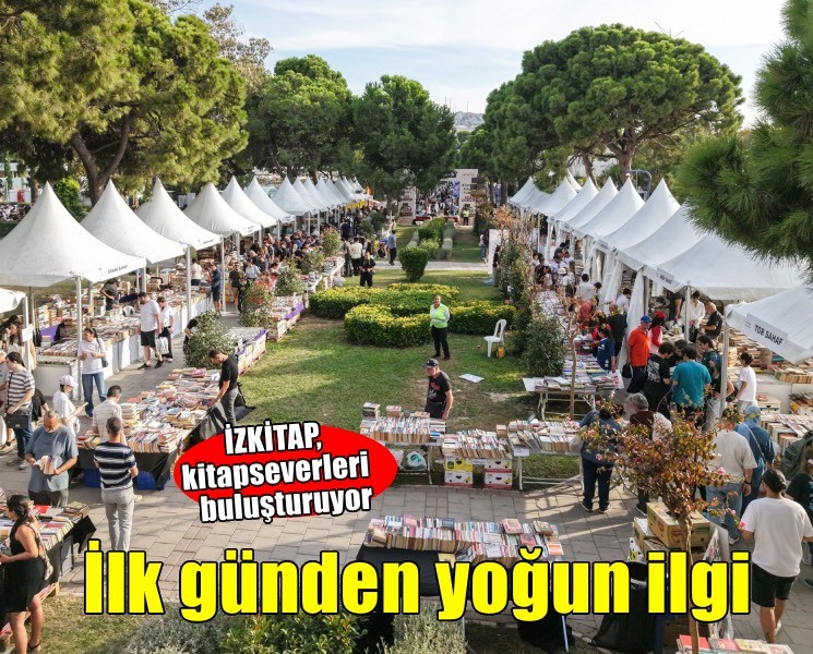 İZKİTAP’ta ilk gün yoğun ilgi