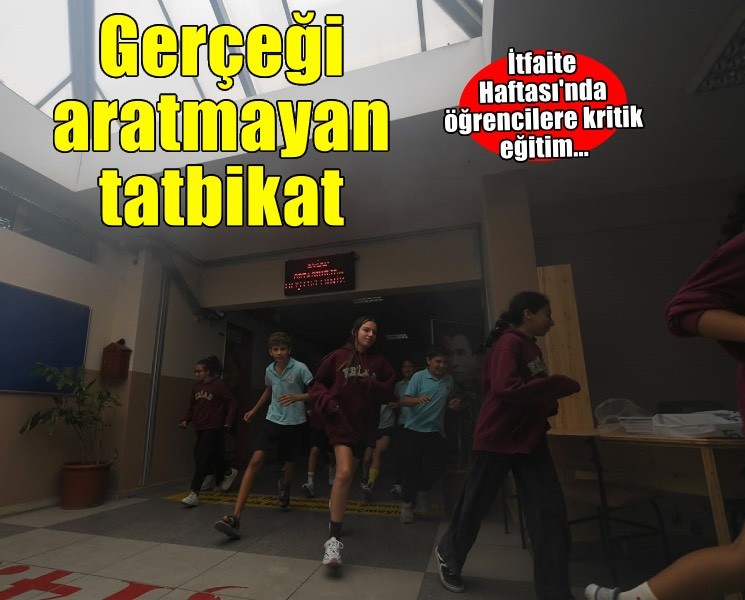 İtfaiye Haftası’nda öğrencilere yangın ve afet eğitimi