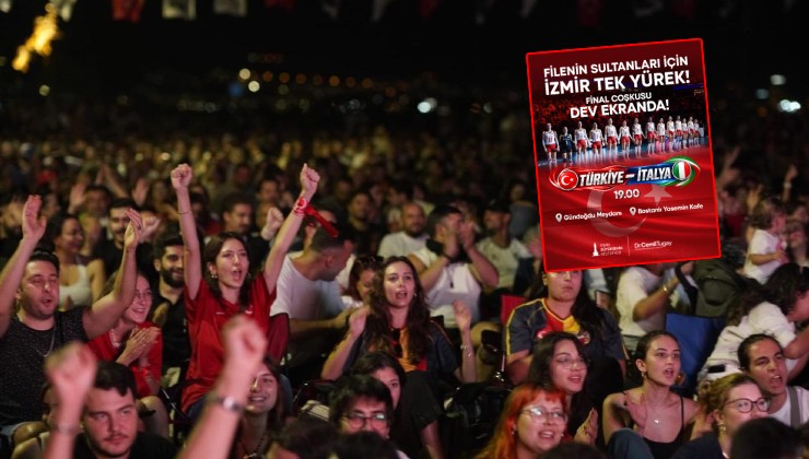 İzmir Filenin Sultanları için tek yürek... Dev ekranlar kuruluyor!