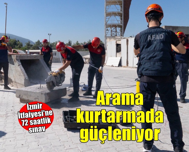 İzmir İtfaiyesi ağır arama