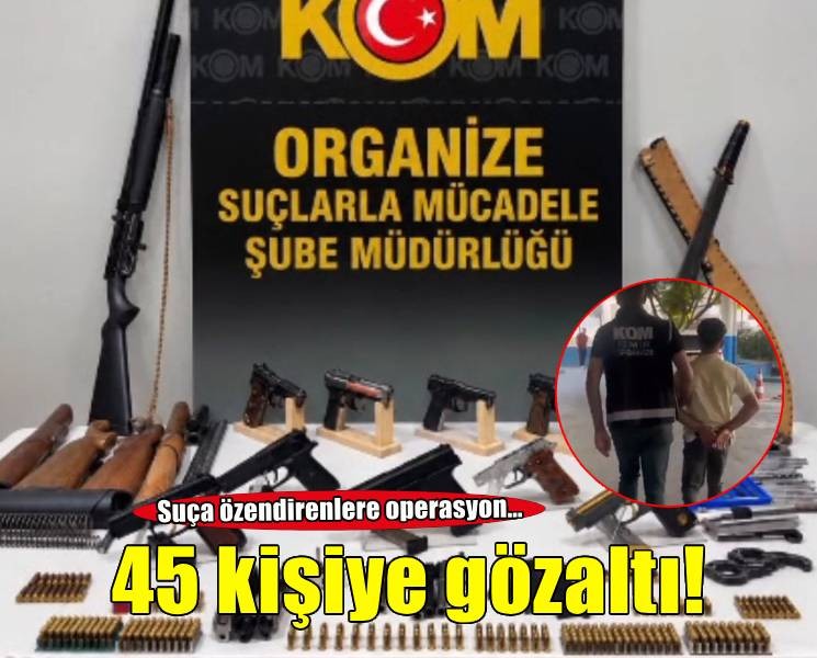 İzmir'de 'Sokaklar Güvende' operasyonuna 45 gözaltı