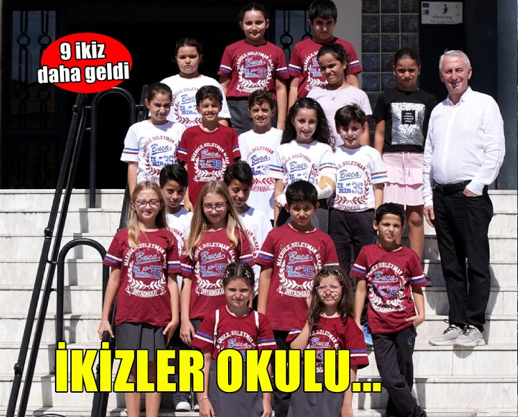 İzmir'deki 'ikizler okulu'na 9 ikiz daha katıldı