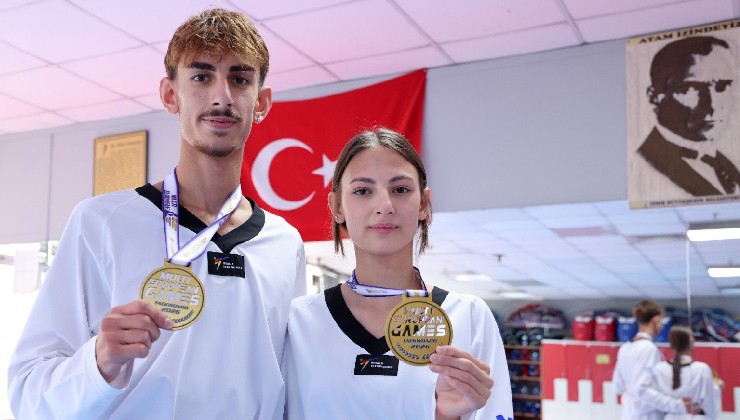 İzmir’in altın kardeşlerinden çifte madalya