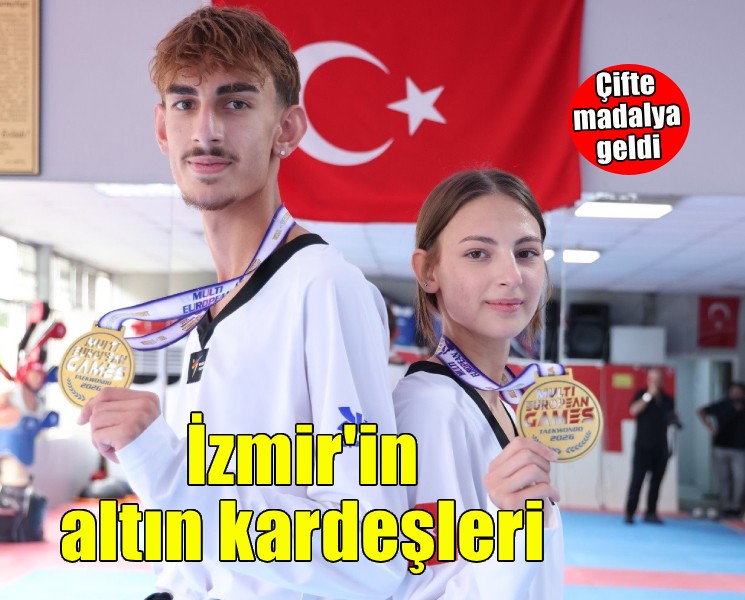 İzmir’in altın kardeşlerinden çifte madalya