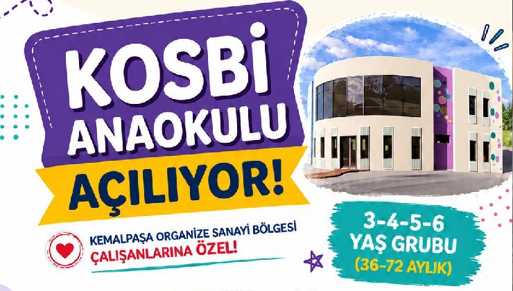 KOSBİ Anaokulu kapılarını açıyor