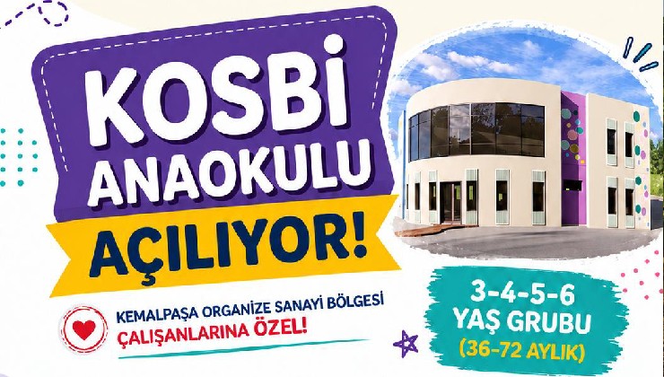 KOSBİ Anaokulu kapılarını açıyor