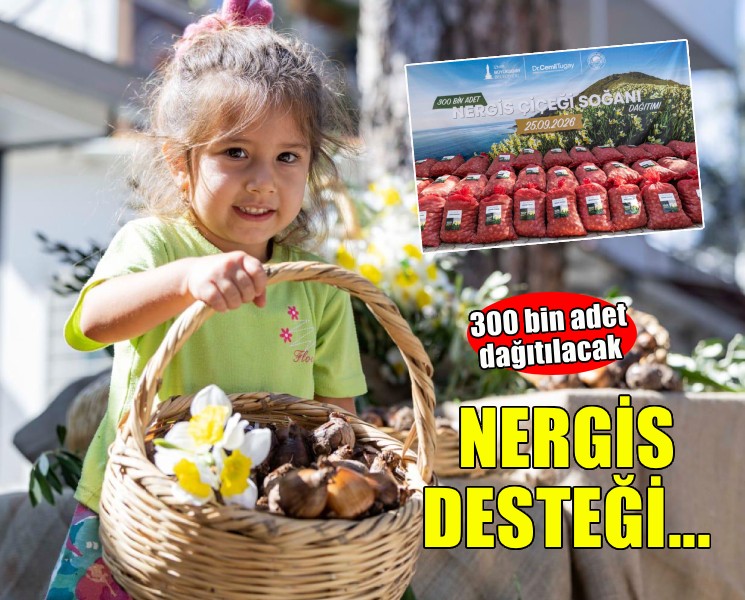 Karaburun’un nergis üretimine büyük destek