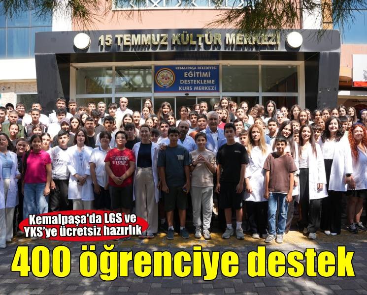 Kemalpaşa Belediyesi’nden 400 öğrenciye ücretsiz eğitim desteği