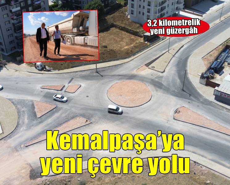 Kemalpaşa'nın yeni çevre yolunda çalışmalar sürüyor