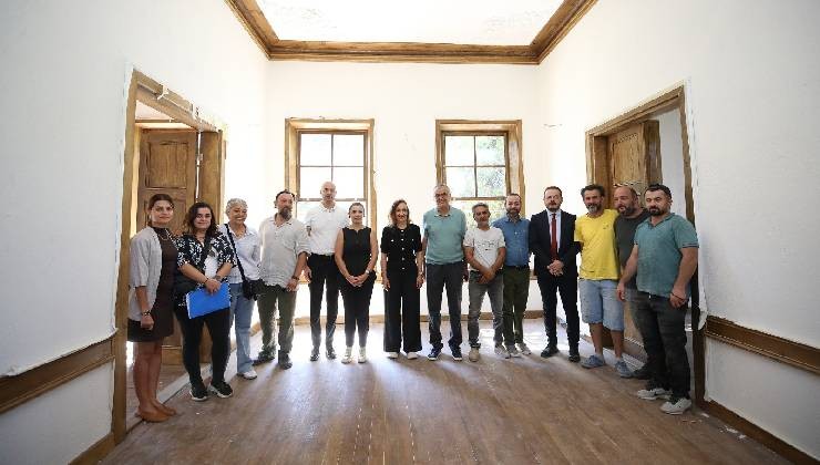 Latife Hanım Köşkü’nde çalışmalar sona yaklaştı