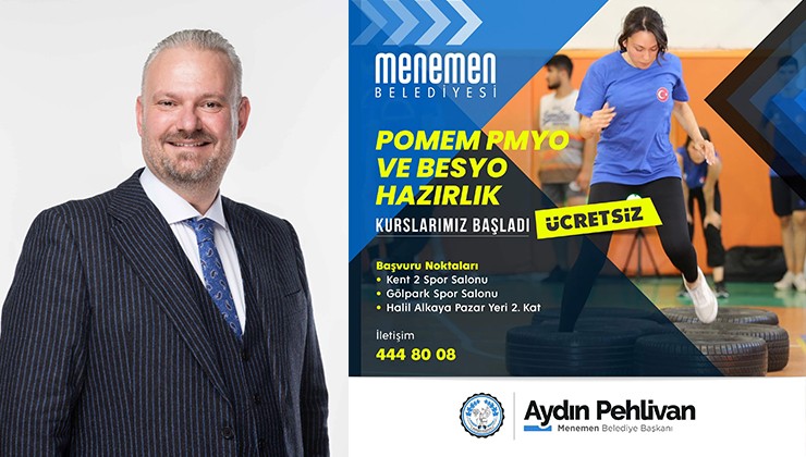 Menemen'de ücretsiz POMEM ve BESYO kursu
