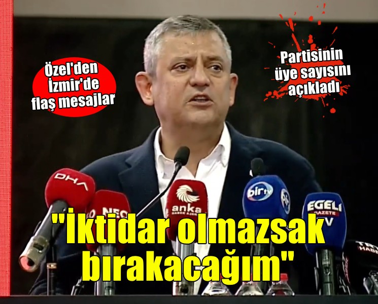 YENİ Parti lideri Özel İzmir'de... 'İlk seçimde iktidar olmazsak görevi bırakacağım'
