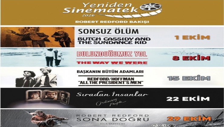 Yeniden Sinematek’te yeni sezon Robert Redford Bakışı ile başlıyor