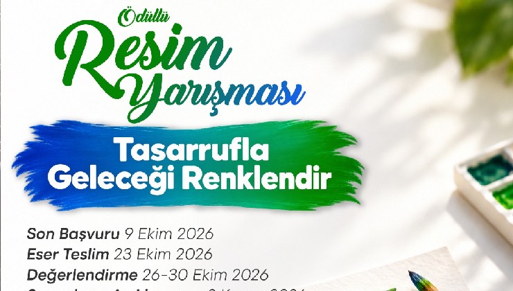 Yunusemre’de ‘tasarruf’ temalı ödüllü resim yarışması