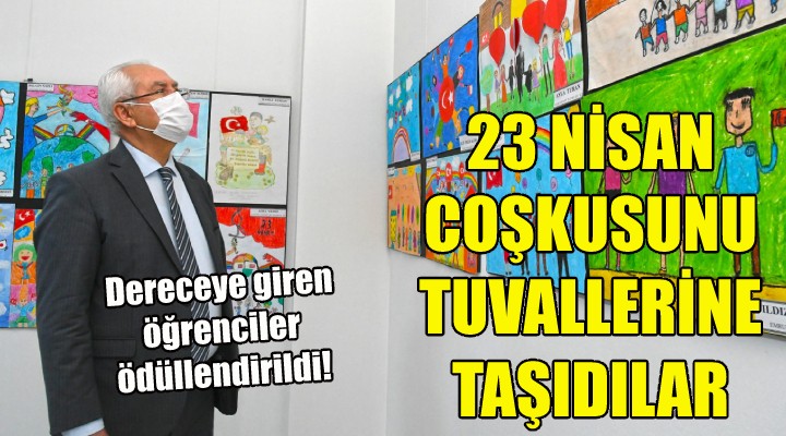 23 Nisan coşkusunu tuvallerine yansıttılar!