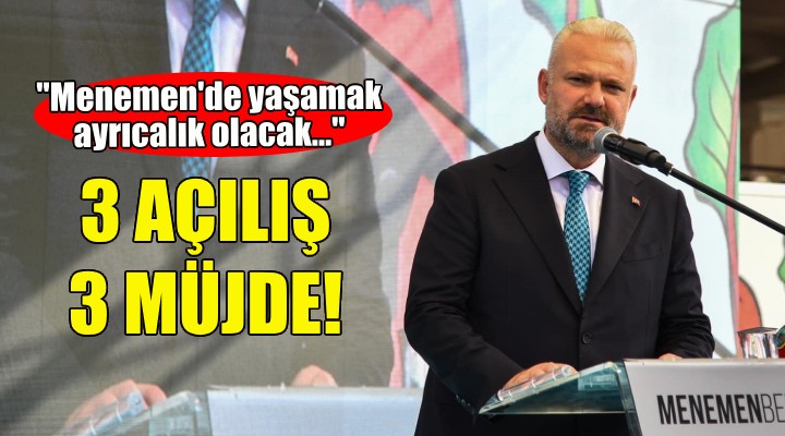 3 açılış yapan Pehlivan dan yeni müjdeler!