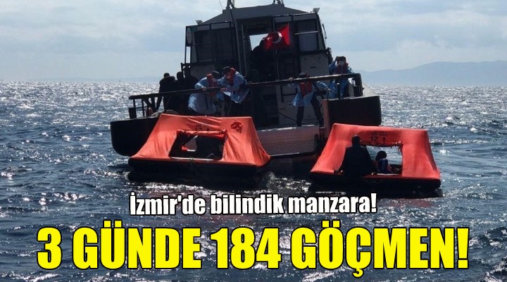 3 günde 184 göçmen!