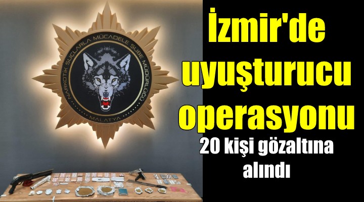 3 ilde uyuşturucu operasyonu: 20 gözaltı