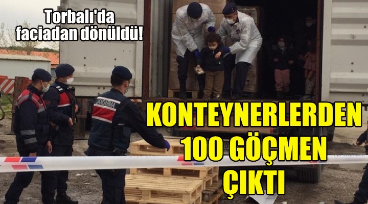 3 konteynerden 100 kaçak göçmen çıktı