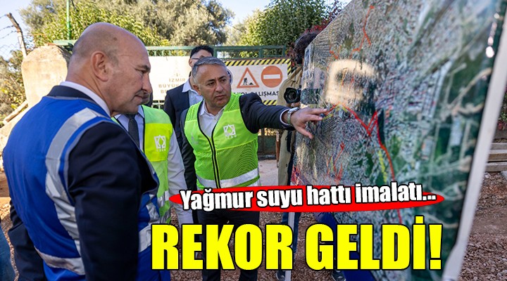 300 kilometre yağmur suyu hattı ile altyapıda rekor...