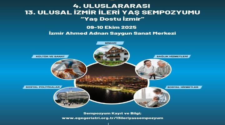 4. Uluslararası, 13. Ulusal İzmir İleri Yaş Sempozyumu başlıyor