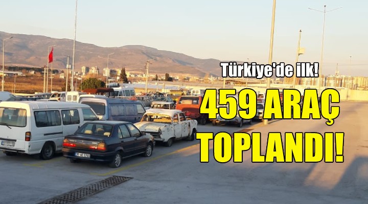 459 hurda araç toplandı!