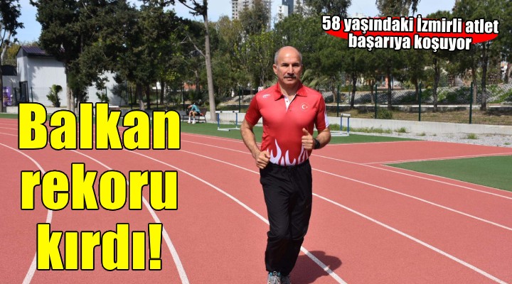 58 yaşındaki atlet, 400 metrede Balkan rekorunu kırdı