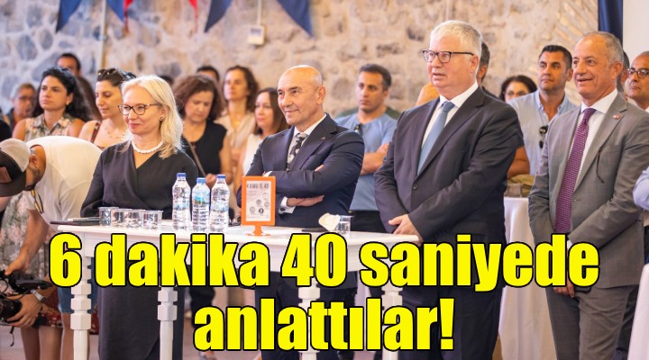 6 dakika 40 saniyede anlattılar!