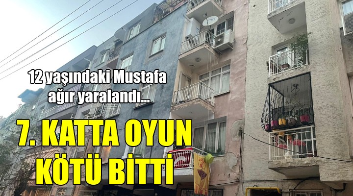 7. kattan düşen 12 yaşındaki çocuk ağır yaralandı