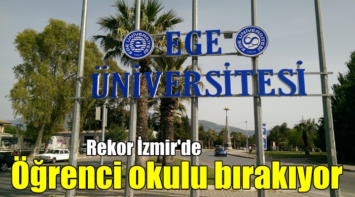 728 bini aşkın üniversiteli okulu bıraktı... Rekor Ege Üniversitesi nde!