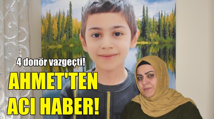 8 yaşındaki Ahmet ten acı haber!