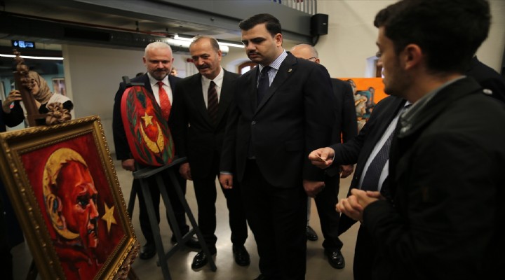 AK Parti Genel Sekreteri İnan, İzmir Kültür Yolu Festivali ndeki sergileri gezdi