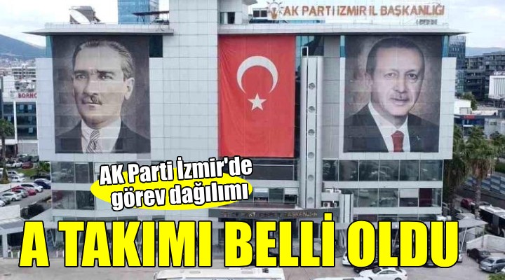AK Parti İzmir de A Takımı belli oldu