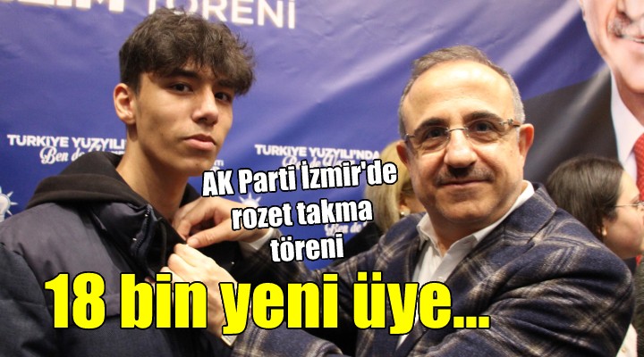 AK Parti İzmir de rozet takma töreni...