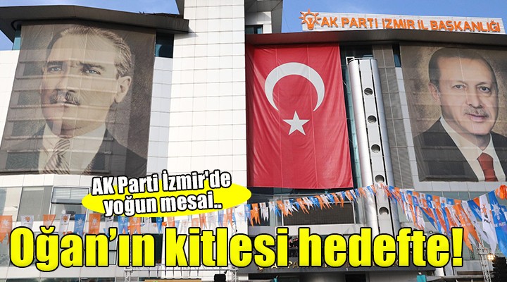 AK Parti İzmir de yoğun mesai... Oğan ın kitlesi hedefte!