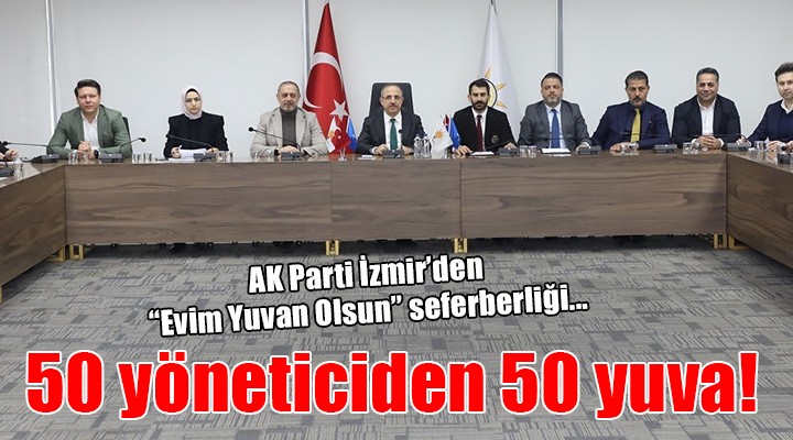 AK Parti İzmir den  Evim Yuvan Olsun  seferberliği...